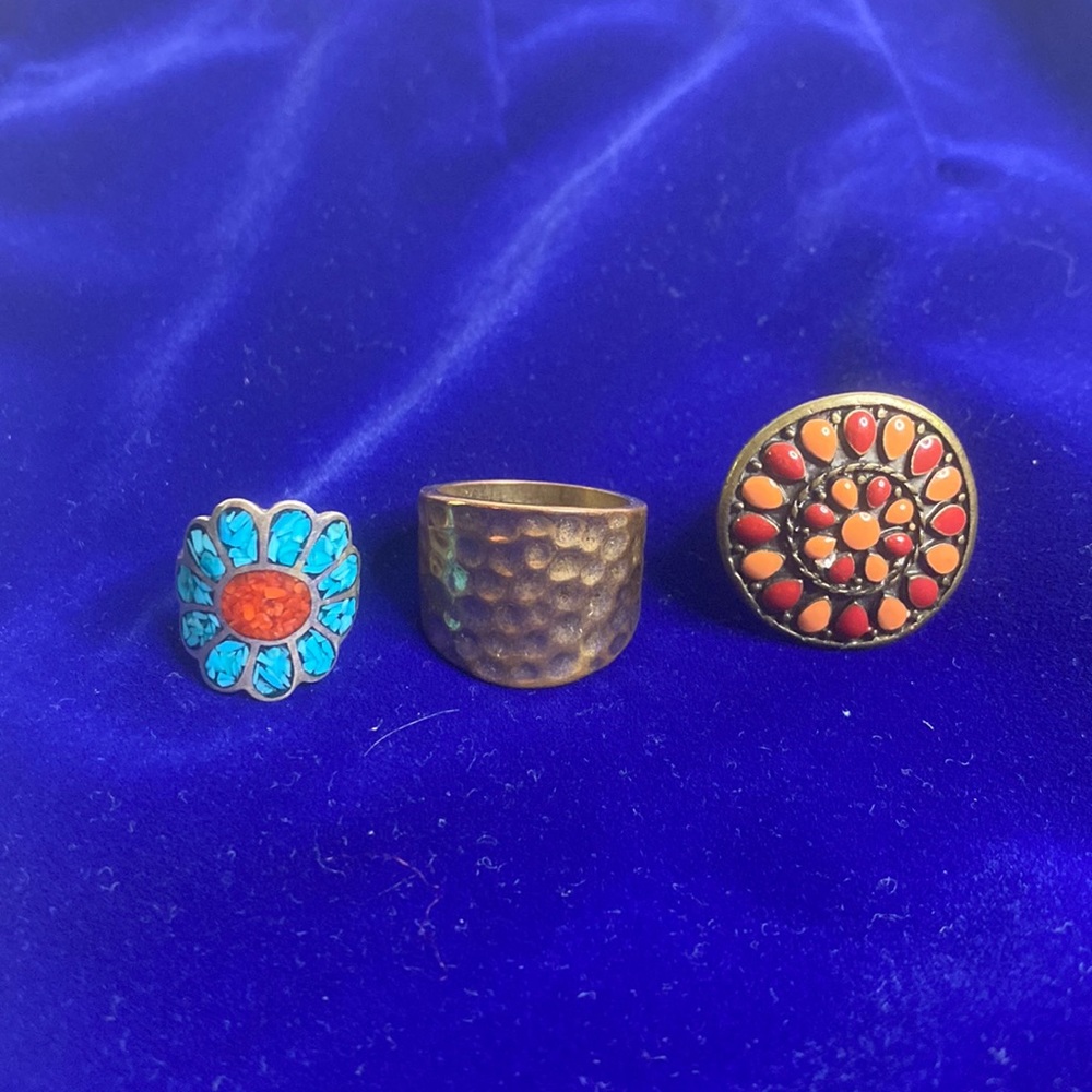 Set of 3 Costume Rings